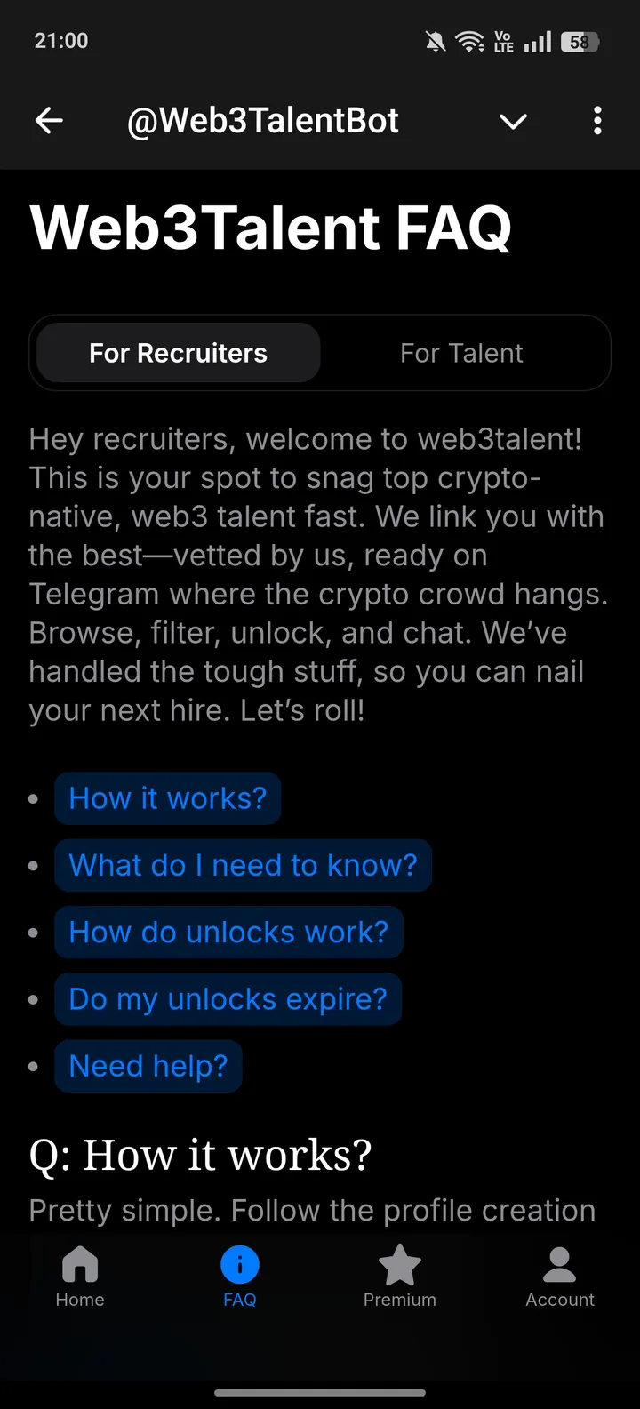 @Web3TalentBot screenshot 3