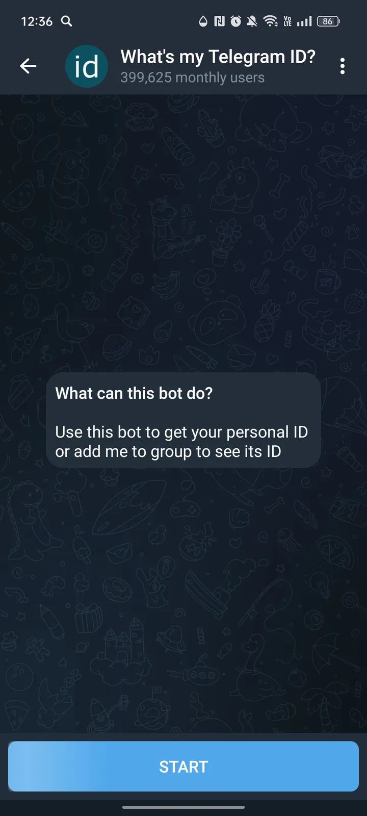 What's my Telegram ID? screenshot 1