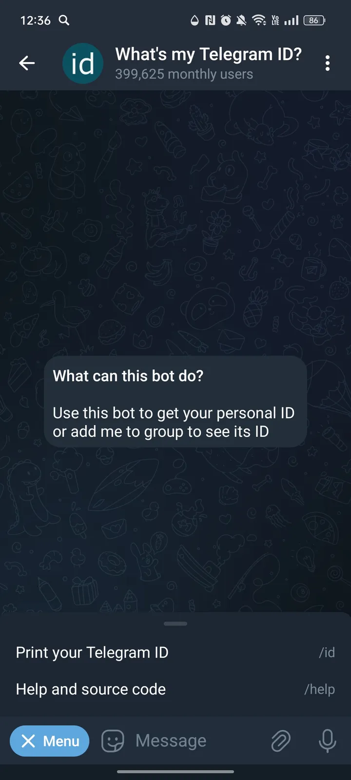 What's my Telegram ID? screenshot 2