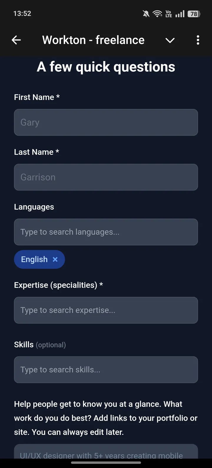 Workton - freelance screenshot 3