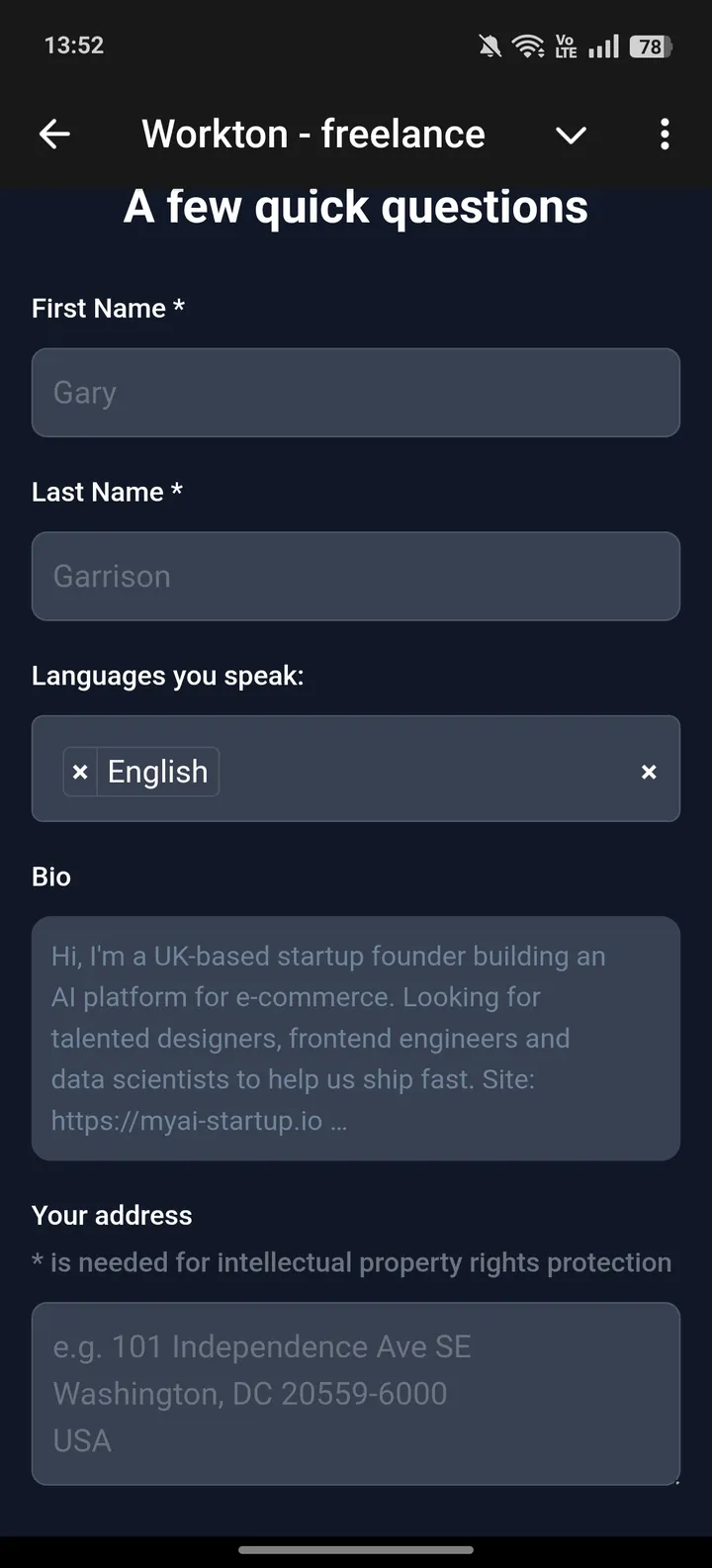 Workton - freelance screenshot 4